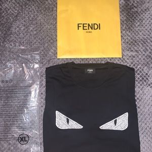 Men’s Fendi Bag Bugs T-Shirt -  SIZE XL BRAND NEW